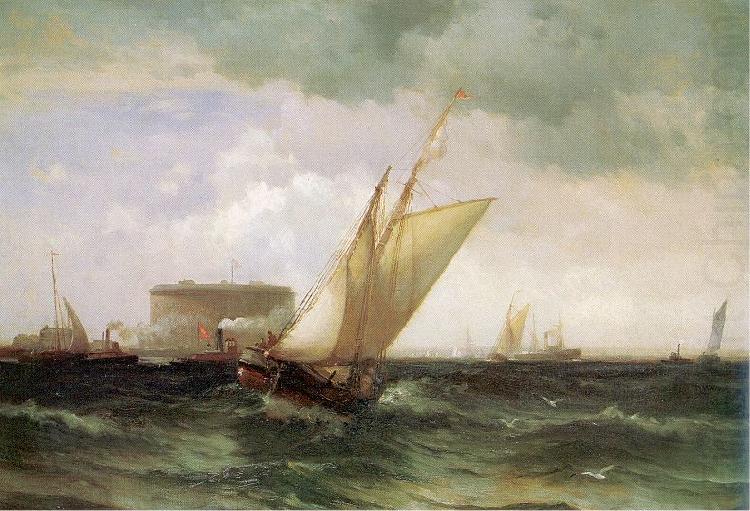 Shipping in New York Harbor, Moran, Edward